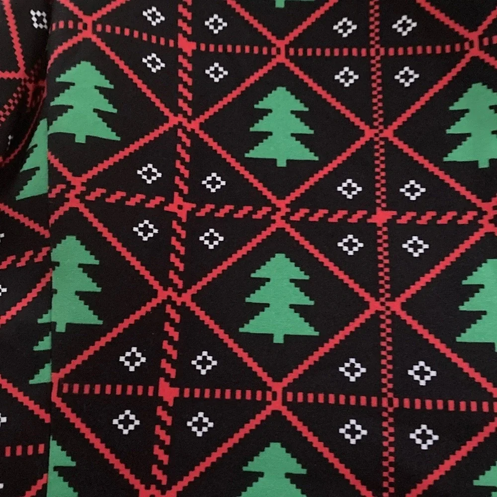 OPPO SUITS Christmas Blazer Mens 36 red and green design on black background